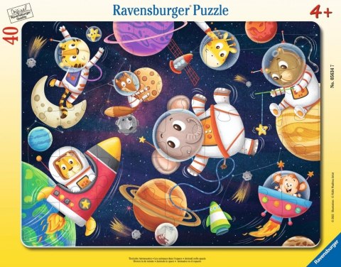 Puzzle 40 Animals in Space Frame