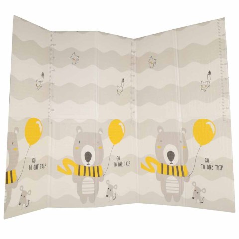Mata edukacyjna piankowa dwustronna składana 150x200cm drzewa misie