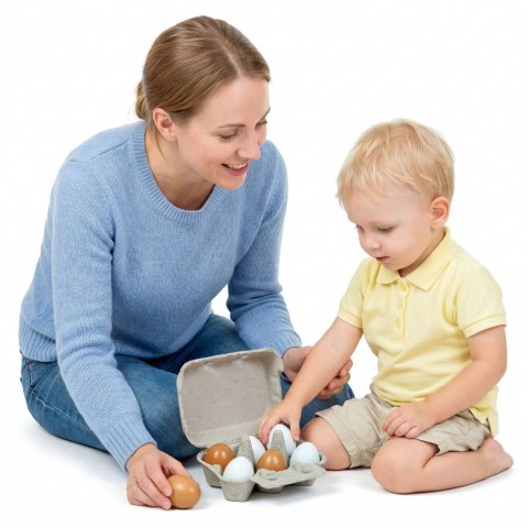 Viga Toys VIGA Drewniane Jajka w wytłoczce