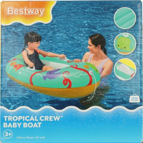 Kółko do pływania dmuchane dla dzieci 3+ BESTWAY 34009 niebieskie