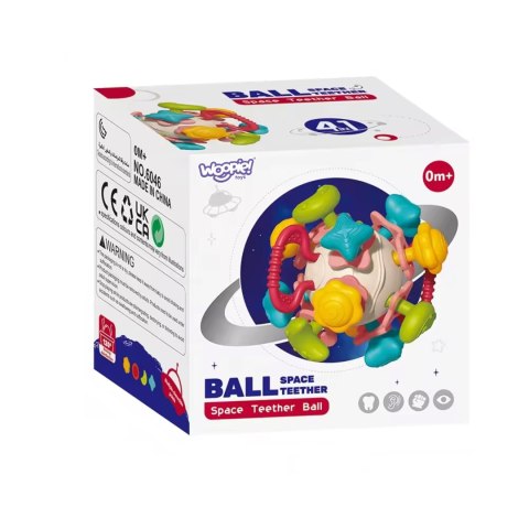 Woopie Baby WOOPIE BABY Miękka Grzechotka 4w1 Gryzak Zabawka Sensoryczna dla Niemowląt 0m+