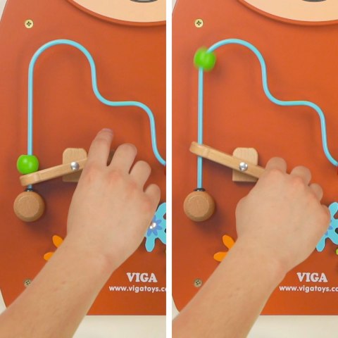 Viga Toys VIGA Drewniana Tablica Manipulacyjna Konik Certyfikat FSC Montessori