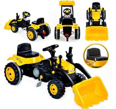Woopie WOOPIE Traktor Na Pedały Farmer MaxTrac Classic Łyżka Spychacz