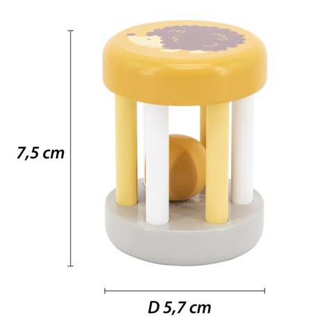 Viga Toys VIGA PolarB Drewniana Grzechotka Ze Zwierzątkiem