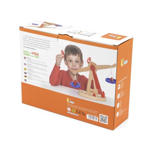 Viga Toys VIGA Drewniana Waga Sklepowa Równoważna Certyfikat FSC
