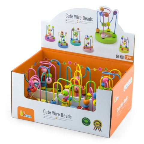 Viga Toys VIGA Drewniany Poręczny Labirynt Przeplatanka Pętla Motoryczna 1szt
