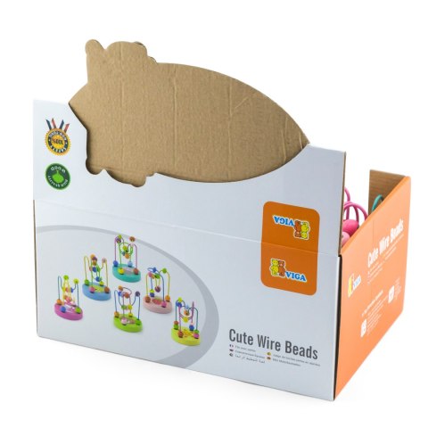 Viga Toys VIGA Drewniany Poręczny Labirynt Przeplatanka Pętla Motoryczna 1szt