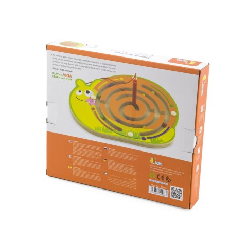 Viga Toys Viga Labirynt Magnetyczny Drewniana gra Śimak