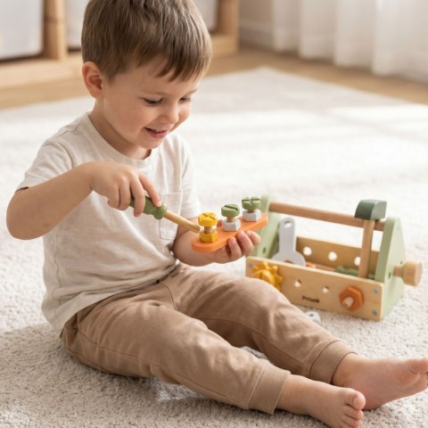 Viga Toys VIGA PolarB Skrzynka z Narzędziami Zestaw Drewniany