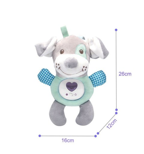 Woopie Baby WOOPIE BABY Interaktywny Pluszak Przytulanka dla Niemowląt Światło Dźwięk Piesek Usypiacz