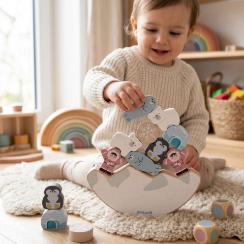 Viga Toys VIGA PolarB Gra Balansujące Zwierzęta Arktyczne Układanka
