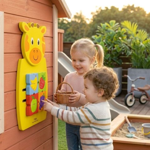 Viga Toys VIGA Drewniana Tablica Manipulacyjna Żyrafka Certyfikat FSC Montessori