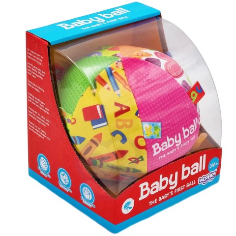 Woopie Baby WOOPIE BABY Miękka Sensoryczna Piłka Pani Metka z Wszywkami dla Malucha + Dźwięk