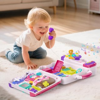 WOOPIE Interaktywna Tablica Manipulacyjna Busy Car Walizka 3w1 Dźwięk Światło