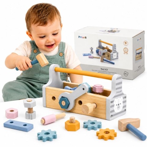 Viga Toys VIGA PolarB Drewniana Skrzynka z Narzędziami