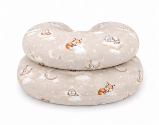 Bawełniana poszewka do poduszki ciążowej typu C - Twinkle Woodland