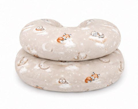 Bawełniana poszewka do poduszki ciążowej typu C - Twinkle Woodland