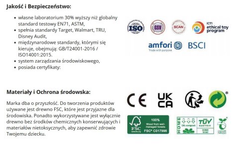 Classic World CLASSIC WORLD Drewniana Toaletka dla Dziewczynki z Lustrem + Prostownica 11 akc