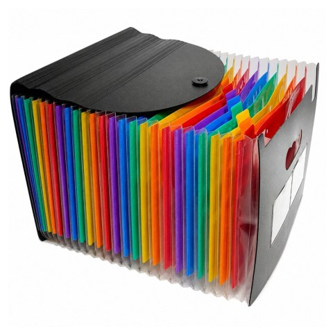 Teczka Harmonijkowa Organizer Na Dokumenty 25 Przegród A4 Czarna