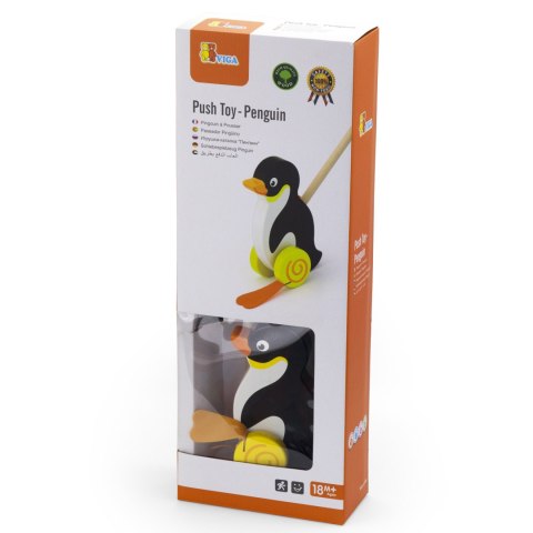 Viga Toys Viga Toys Drewniany Pchacz Pingwin
