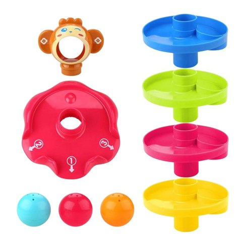 Woopie Baby WOOPIE BABY Kulodrom Tor Kulkowy Zestaw Spirala + 3 Kulki