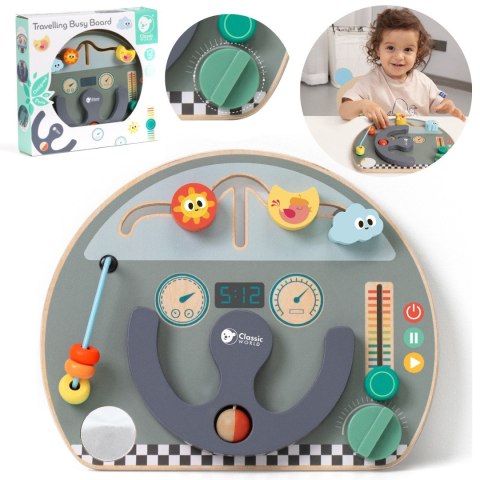 Classic World CLASSIC WORLD Tablica Manipulacyjna Wielofunkcyjna 6w1 Podróżowanie