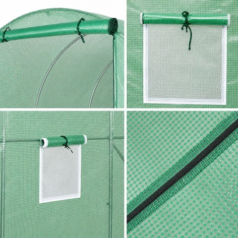 Tunel Ogrodowy Foliowy Szklarnia Na Warzywa PRO Stelaż 25MM 10x4x2M 40M²