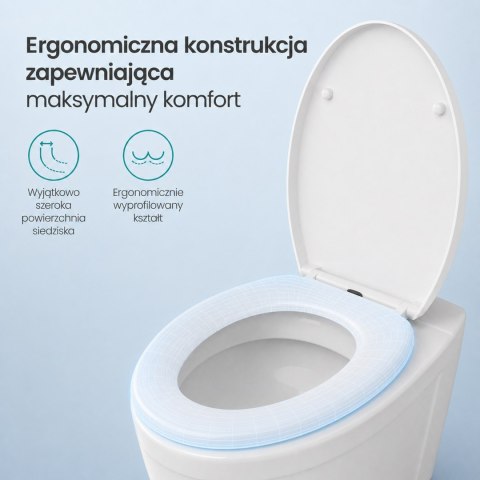 Uniwersalna deska sedesowa LAUTA biała