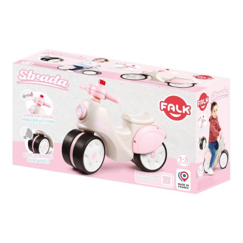 FALK Falk Jeździk Scooter Strada Retro Dla Dziewczynki Ciche Opony od 1 Roku