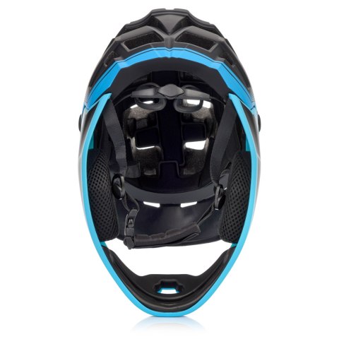 Kask rowerowy full-face Meteor Hydra L 58-61 cm czarny/niebieski