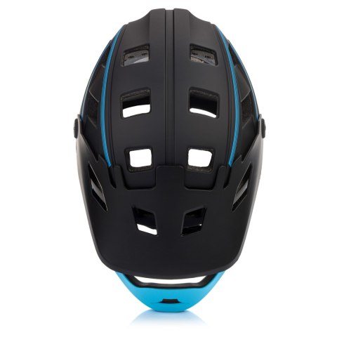 Kask rowerowy full-face Meteor Hydra L 58-61 cm czarny/niebieski