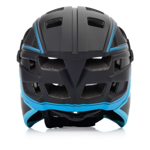 Kask rowerowy full-face Meteor Hydra L 58-61 cm czarny/niebieski