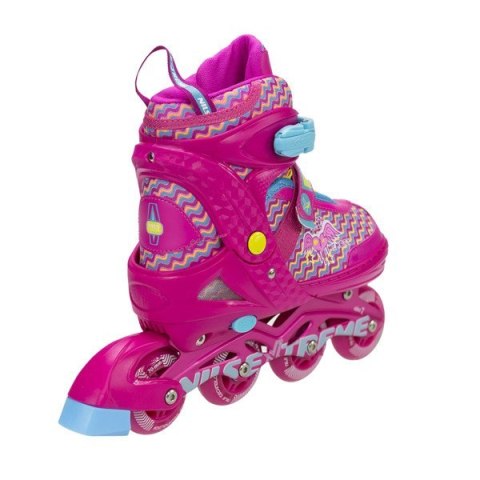 NJ4613 A różowy ROZM. L (38-41) ŁYŻWOROLKI NILS EXTREME