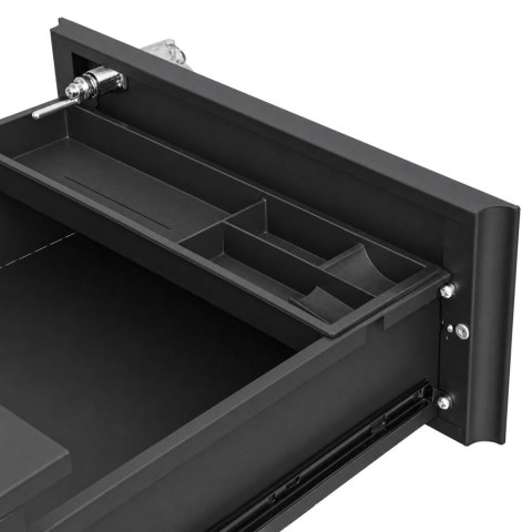 Szafka kontener pod biurko na kółkach SORVA black