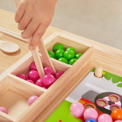 Viga Toys VIGA Drewniana Gra Kulki Złap i Dopasuj Układanka Montessori