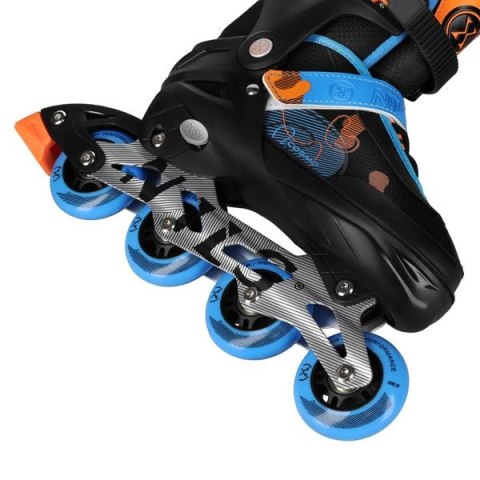 NA13808 ŁYŻWOROLKI COSMO NIEBIESKIE ROZM. M(34-37) NILS EXTREME