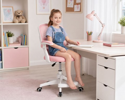 Fotel obrotowy JUNIOR różowy