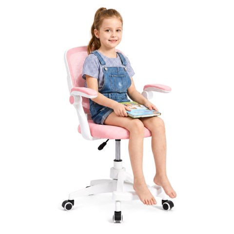 Fotel obrotowy JUNIOR różowy