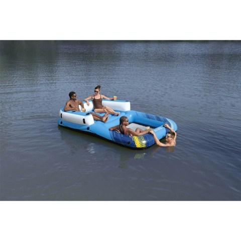 Pływająca wyspa 4-osobowa materac z daszkiem Summer Oasis Bestway 43645