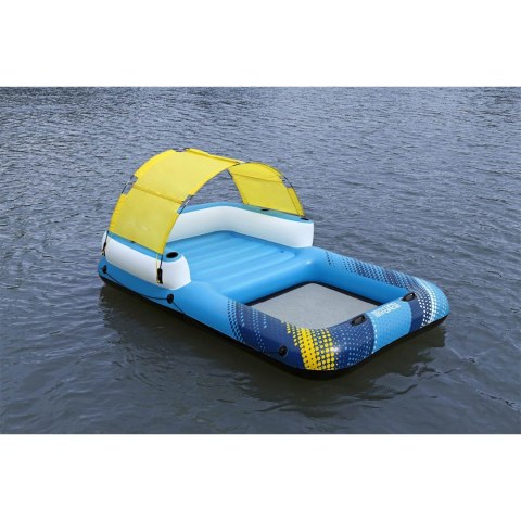 Pływająca wyspa 4-osobowa materac z daszkiem Summer Oasis Bestway 43645