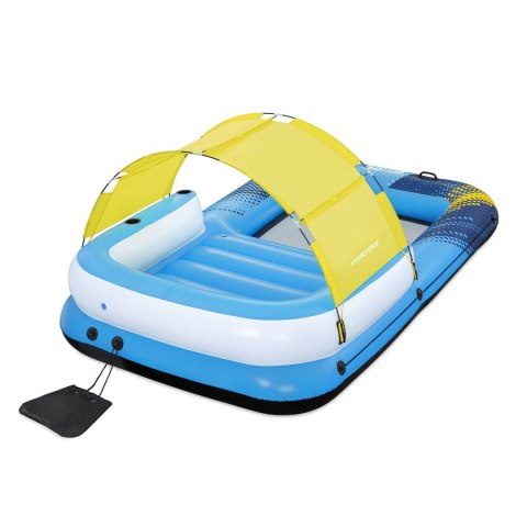 Pływająca wyspa 4-osobowa materac z daszkiem Summer Oasis Bestway 43645