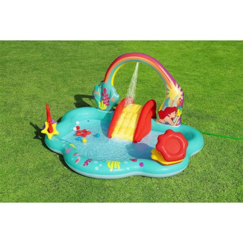 Dmuchany plac zabaw dla dzieci do ogrodu zjeżdżalnia Mała Syrenka 221 x 193 x 117 cm Bestway 91097