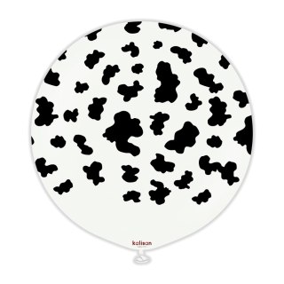 Balony lateksowe Kalisan Safari Cow, krowa, łaty 60cm, 1 szt.