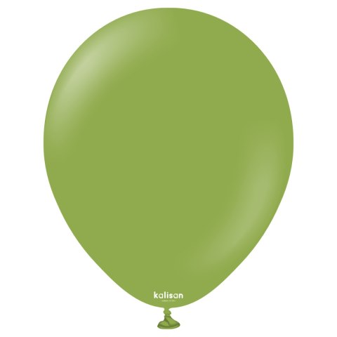 Balony lateksowe Matcha Kalisan, zielony, 12cm, 50szt.