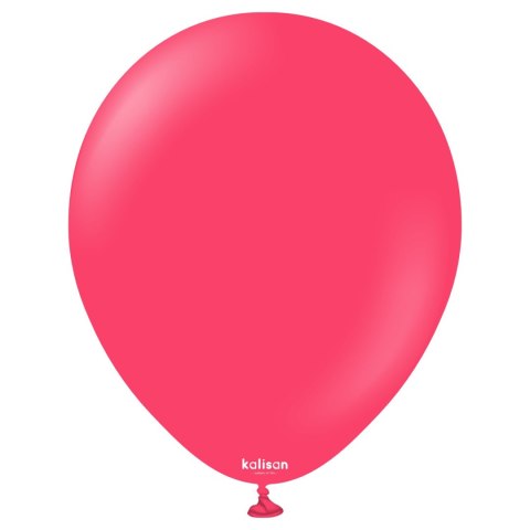 Balony lateksowe Standard Magenta Pink Kalisan, fuksja, 12cm, 50 szt.