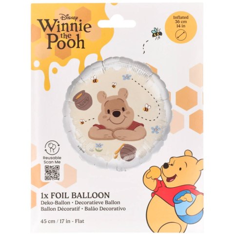 Balon Foliowy Kubuś Puchatek, 45cm