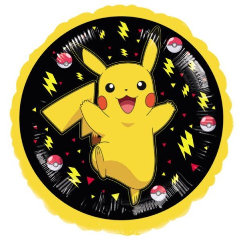 Balon Foliowy Pokemon Pikachu, 43 cm.