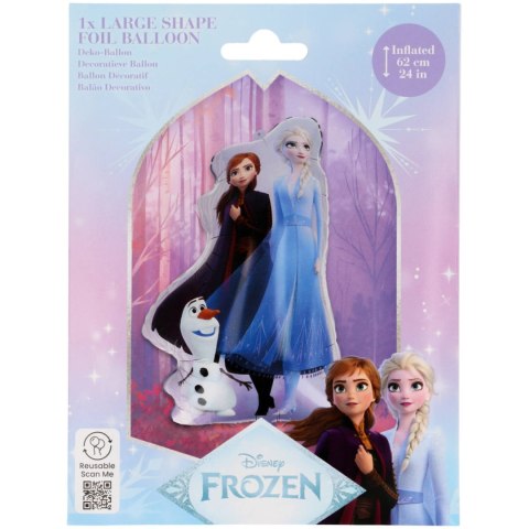 Balon foliowy, Anna Elsa Olaf, Kraina Lodu, 63cm