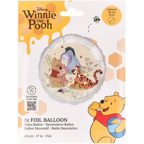 Balon foliowy, Kubuś Puchatek i Przyjaciele, Disney, 45cm