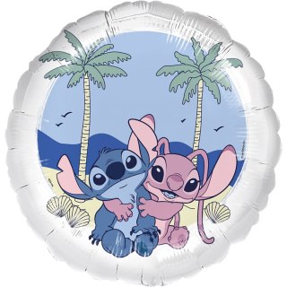 Balon foliowy, Stitch i Angel, Stitch, 45cm
